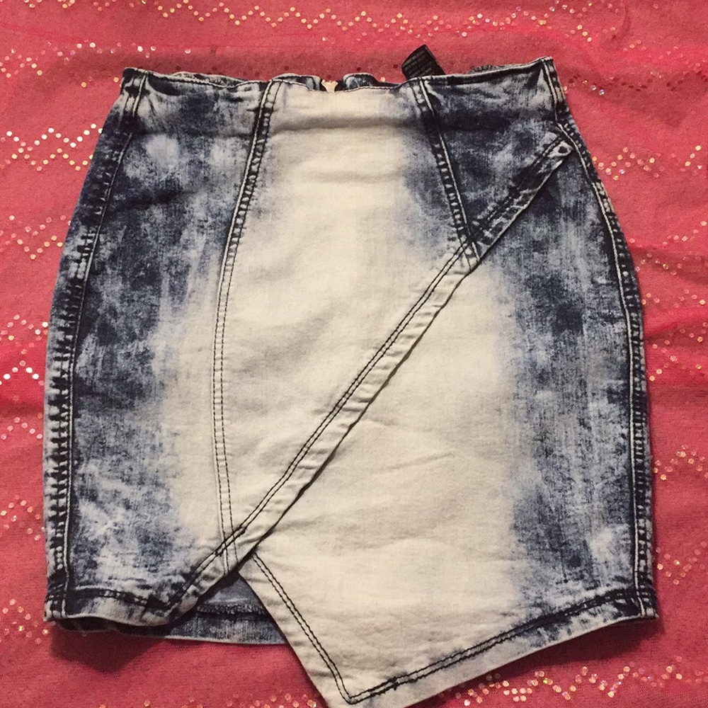 Cute spandex jean pencil skirt